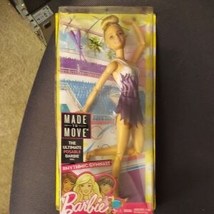 Barbie Made to Move Rhythmic Gymnast Doll in Purple and White